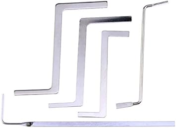 Nuovo Lock Pick Chiave di tensione, fabbro Pick Push Rod Locksmith Kit essenziale (11 pezzi) - Honorern