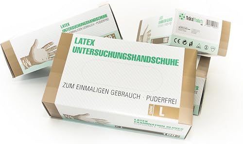 Guanti in lattice 100 pezzi scatole (XL, Bianchi), guanti usa e getta, senza polvere, per la pulizia e la cucina, medico, non sterile - Honorern