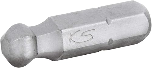 KS Tools 911.8395 Inserto 1/4' ad esagono incassato, 25 mm, testa a sfera, 1,5 mm, confezione da 5 - Honorern