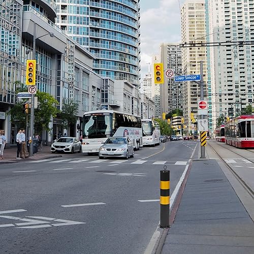 Colonna Di Avvertimento Acciaio Inossidabile Per Parcheggio E Sicurezza Stradale Barriera Di Isolamento Con Superficie Riflettente Per Entrate E Uscite - Honorern