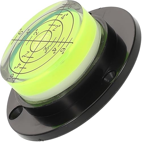 DOITOOL Accessori di livello strumento di misurazione della livella a bolla strumento di livello circolare strumento livellatore strumento di livellamento Acrilico Black - Honorern