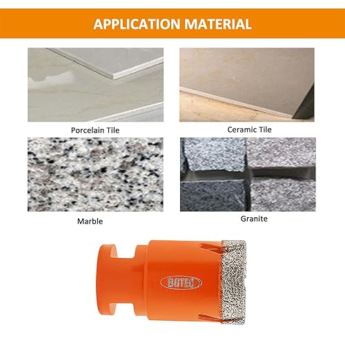 BGTEC Punta Diamantata Sega a tazza Diamantata–35mm M14 diamantata per trapano per piastrelle porcellana gres porcellanato ceramica armo granito foratura adatta per smerigliatrici angolari - Honorern