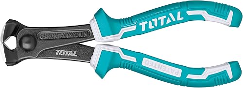 TOTAL - Pinza da Taglio Frontale | 160 mm | Ideale per Tagliare Filo, Cavo o Plastica | Manico Ergonomico Antiscivolo | Realizzata in Cromo Vanadio | Manico Bimateriale - Honorern