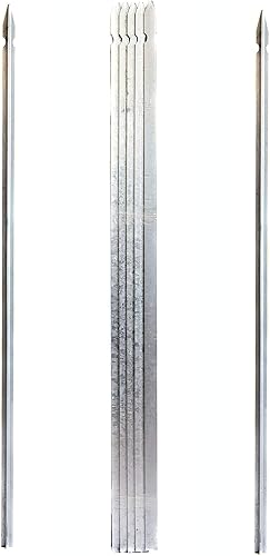 10PZ Paletto a T altezza 250 CM sezione mm 30x30x3 ZINCATO Palo Colore ZINCO da GIARDINO recinzione in ferro - Honorern