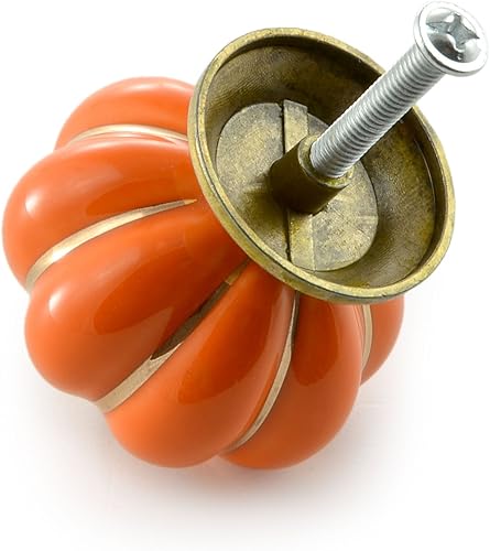 Set di pomelli per mobili a forma di corona, in porcellana, con decorazione in bronzo anticato, stile vintage, shabby chic, per mobili, armadi, cassetti, Giallo - Honorern