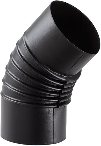 Gomito smaltato Ala aperto 45^ 13 nero OP [ALA] - Honorern