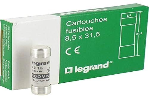 Legrand 013304 Fusibili cilindrici 10X38 mm 4A TYP GG - Honorern