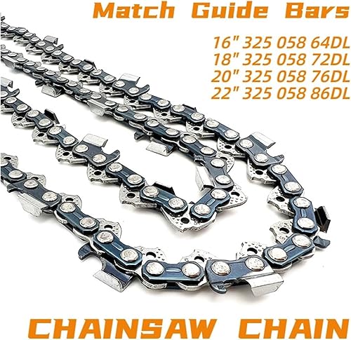 Catena Economica a scalpello Completo da 0,325' 1,5 mm 64 72 76 86 Maglie di Trasmissione Disponibili for motoseghe a Benzina - Honorern