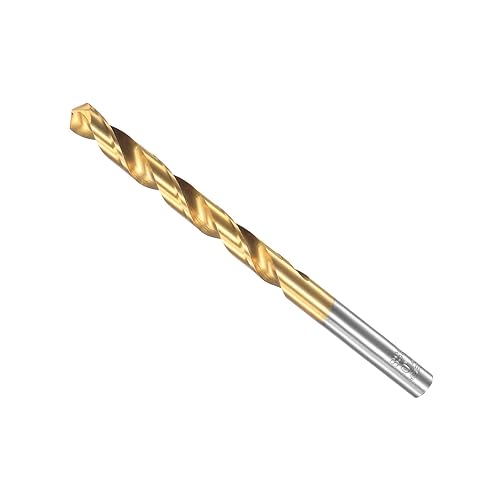 CoCud Torsione Trapano Punte, 7mm Perforazione Diametro, Titanio Rivestito Alta Velocità Acciaio 6542 Dritto Rotondo Gambo per Inossidabile Acciaio Lega Metallo, 1-Pezzo - Honorern