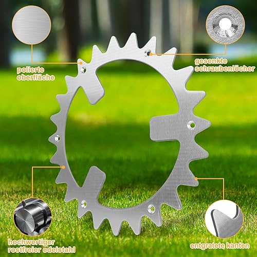 Punte per robot tosaerba in acciaio inox per Worx WR141E / WR142E / WR143E / WR165E / WR167E, miglioramento della trazione per robot in acciaio inox viti per accessori ruote fuori ruota, dimensioni - Honorern