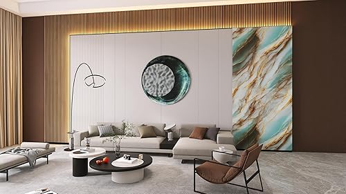 Pannelli da Parete,Design Marmo,10 pezzi 30 cm x 30 cm Piastrelle autoadesive PVC Adesive Effetto Marmo Piastrelle Impermeabile Autoadesivo Carta da Parati Soggiorno Bagno Cucina Decorazione Casa - Honorern