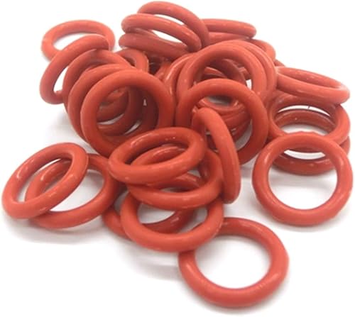 30Pcs Diametro esterno M12-M46 Red Silicon O-Ring ad alta temperatura dell'alimento del silicone tipo di olio guarnizione di tenuta Rondella, 12×5×3.5mm - Honorern