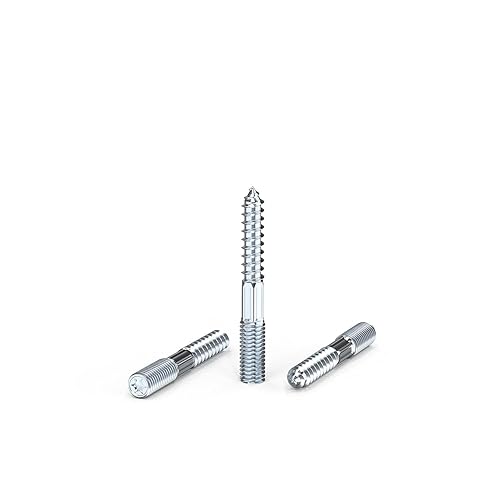 Vite a Doppio Filetto M8x60, Viti Prigioniere, Filettatura Doppia M8, in Acciaio Inox, Vite Per Legno, Viti Filettate, Tasselli - Honorern