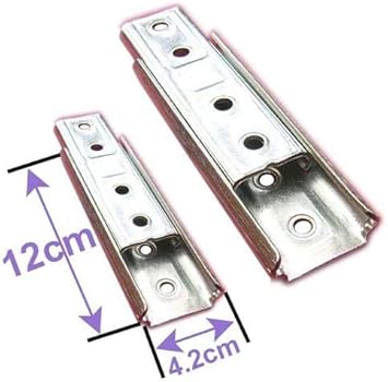 Set di 2 staffe di fissaggio a parete per testiera del letto nascoste, connettori per mobili (1 coppia) - Honorern