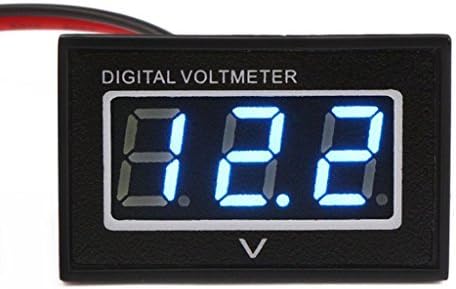 Blu Impermeabile DC 2,5-30V Digitale voltmetro di Tensione del Monitor del Tester Batteria Meter Gauge Auto Piccolo LED Panel Meter - Honorern
