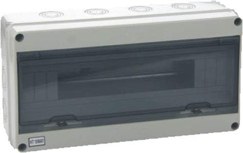 Centralino da Parete 18 moduli con porta trasparente - piccolo - Honorern