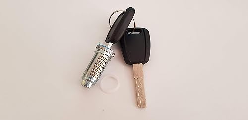 Cilindro Serratura Porta Anteriore Sinistra per Panda 169 312 con 2 Chiavi Nero - Honorern