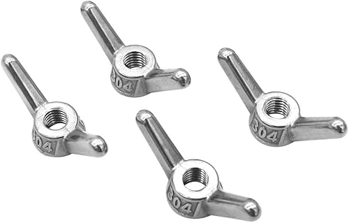 6 dadi angolari in acciaio inox M10 304, vite a mano, dado a farfalla, accessori per catena a fune metallica - Honorern