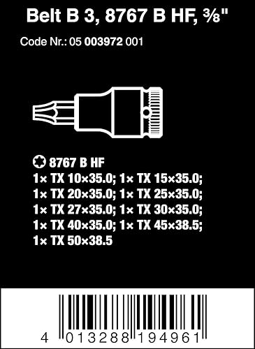 Wera Belt B 3 TORX HF punta giradadi - Honorern