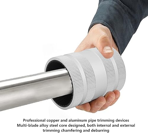 Alesatore per Tubi in Acciaio Inossidabile Tagliatubi Utensile per Sbavatura per Tubi Alesatore per Metallo 5/16 Pollici - 2 1/8 Pollici per Tubi Duri - Honorern