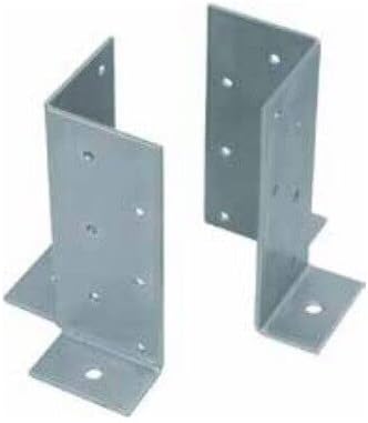 Coppia Supporto A Pavimento Trave Legno Porta PILASTRO D'ANGOLO MM 70x70xH 180 - Honorern