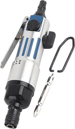 1/4 Pneumatic Air Screwdriver, 9000rpm Adjustable Industrial Screwdriver Pneumatic Screwdriver Kit Straight Hand Industrial Screw Driver Reversible Air Tool - Honorern