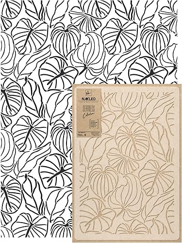 NAKLEO Stencil per Pittura Grandi Dimensioni 59x95cm, Pianta Rampicante Floreale Geometrico Modello per Pareti, Plastica e Riutilizzabile Fai Da Te Carta da Parati Decorazioni Casa, Muro Legno Mobili - Honorern