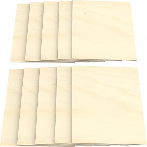 3x A4 Foglio Compensato 8mm Pannelli Multistrati di Betulla (210 mm x 297 mm) per bricolage e lavori a traforo legno di qualità professionale BB/BB - Honorern