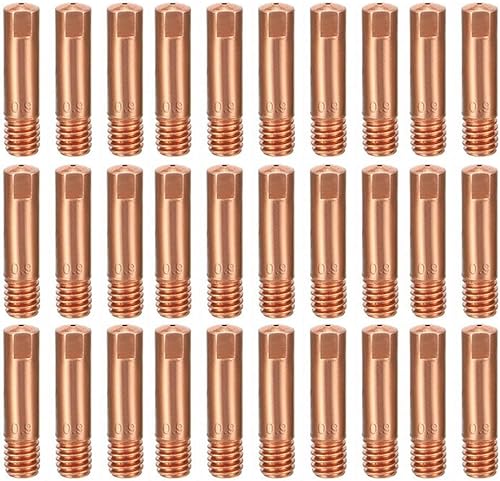 Confezione da 30 punte di contatto in rame per saldatura MIG, misura 0 035 (0 9 mm), prestazioni affidabili - Honorern