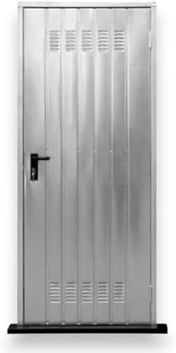 Porta Reversibile Multiuso per Cantina in Acciaio zincato con Maniglia - 80x200 cm - Honorern