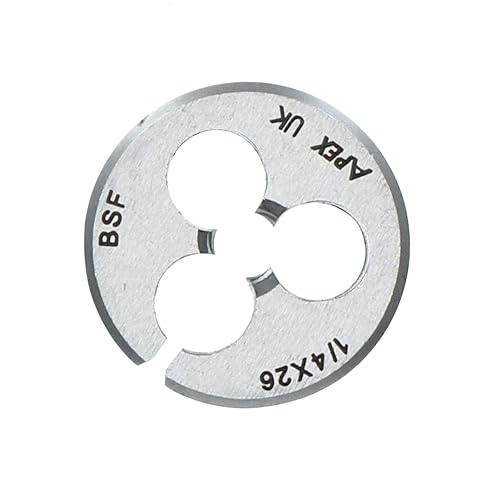 1/4' x 26 BSF 25mm Filiera circolare 1' in acciaio al carbonio Tagliafilo BSF - Honorern