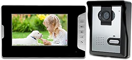 LIBO Videocitofono Impermeabile da 7' Interfono Videocitofono Cablato Digital HD Monitor IR Visione Notturna Camera per Sistema di Ingresso Porta Della Casa - Honorern