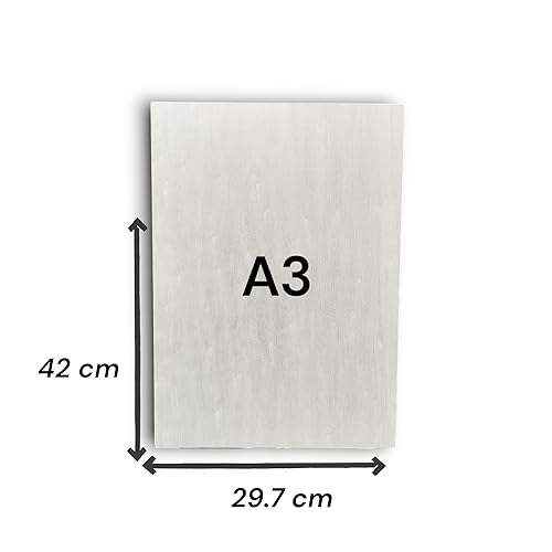 10 x A3 Pannelli In Legno Compensato Pioppo 4mm (±0,5mm) 42 x 41,8 cm A3 |Tavole Di Legno Grezzo per Bricolage, Pirografia, Traforo, CNC, Laser,da Decorare, Decoupage, Incisione (10) - Honorern