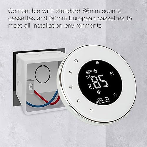 Caslant 6000 Serie Wi-Fi Termostato- Termostato Touchscreen Programmabile per Riscaldamento o Raffreddamento - Controllo Remoto da Cellulare Compatibile con Alexa, Google Home e IFTTT - Honorern