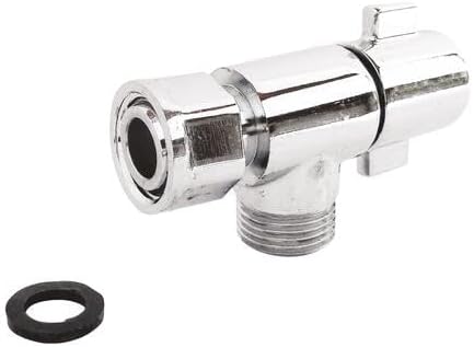 SOMATHERM FOR YOU - Rubinetto design WC 1/4 quadrato giro cromato M12 / 17 (3/8 '') - Dado Prigioniero 12/17 (3/8 '') - Honorern