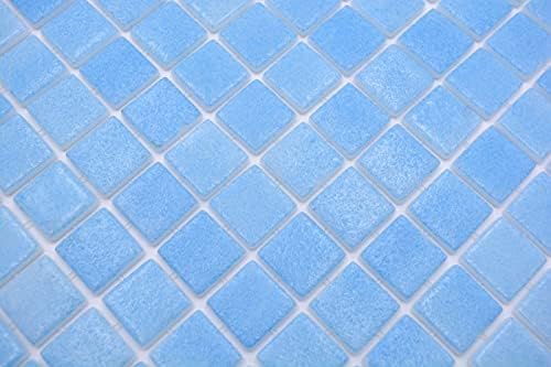 MOS220-501P - Mosaico per piscina, blu oceano, antiscivolo - Honorern
