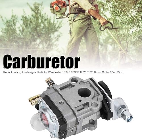 Kit carburatore carburatore di Alta qualità Kit di Ricambio Professionale con Guarnizione, Tubo, Candela di accensione e Filtro - per Weedeater 1E34F 1E36F TU26 TL26 Decespugliatore 26cc 33cc - Honorern