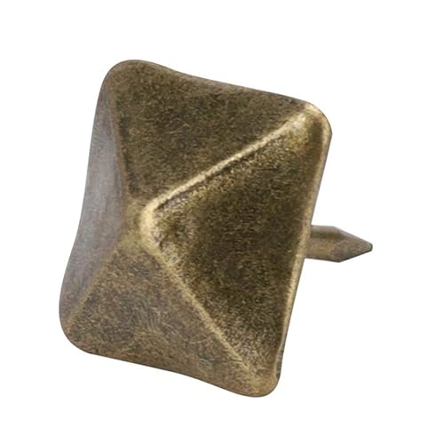 50Pcs Chiodi per tappezzeria Chiodi per mobili in ottone antico Perni Chiodo quadrato a testa larga Chiodi per tappezzeria antichi Chiodi per mobili(19mm*20mm) - Honorern