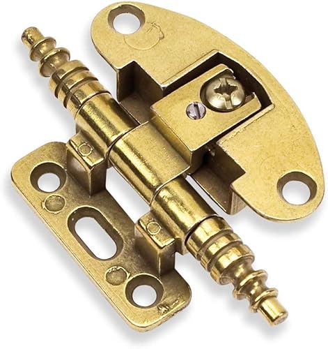 Cerniera per mobili 80 mm per ante in battuta - DORATA - Honorern