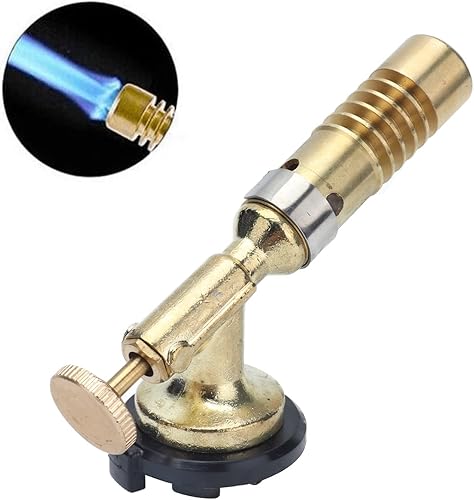 Torcia a Cassetta Portatile, Torcia a Gas Pistola a Fiamma Regolabile ad Alta Temperatura Portatile per Barbecue 1350 ℃ Artigianato Cottura BBQ Cottura Brulée Crema Saldatura Fai da Te - Honorern