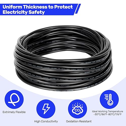 18awg 2x0,75mm² Filo, 2 Conduttori Cavo di Prolunga, 10 Metri Cavo Elettrico, Bassa Impedenza e Resistenza Alle Alte Temperature, Filo di Rame Stagnato per L'Illuminazione a Led Elettronica - Honorern