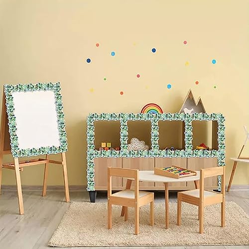 Adesivo decorativo in eucalipto - Adesivo multiuso, bordo per bacheca, adesivo per bordo finestra, adesivo da parete in eucalipto, bordo per bacheca, bordo decorativo per parete finestra - Honorern