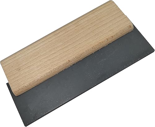 Set di 2 - Spatola per fughe raschietto per piastrelle in gomma - 150mm - cazzuole per fughe - manico in legno - utensile per terracotta - C50034 - Honorern