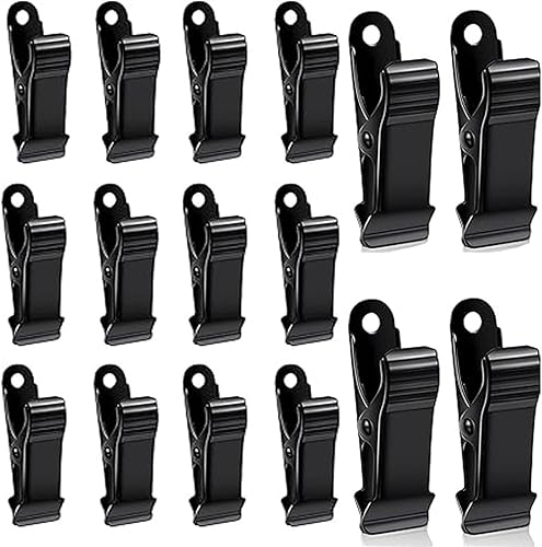 20 morsetti in metallo, morsetti a molla, morsetti a molla, per vestiti, foto, tende, bagno - Honorern