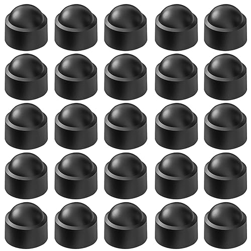 Copri Dado, 25 pezzi Tappo Esagonale M8, Tappo Esagonale per Bulloni, Tappo a Vite Esagonale, Tappo a vite in Plastica per Bulloni e Dadi, Nero - Honorern