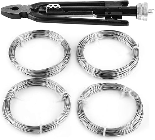 Pinza da 6 pollici per filo di sicurezza, per filo di sicurezza, filo di sicurezza, Twister Locking, in acciaio al carbonio con filo - Honorern