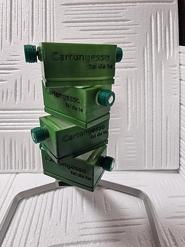 LASER TARGET - Accessorio per montaggio e livellamento di staffe distanziali e Sospensioni universali regolabili, per strutture e controsoffitti in cartongesso (2 pezzi) - Honorern