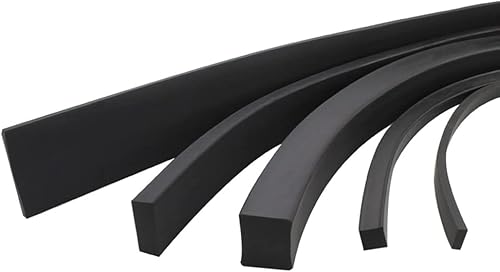 Striscia di Gomma nitrilica Solida Striscia di Tenuta NBR Quadrata Nera 1M for Guarnizione Marina Resistente all'olio 4x4mm 6x6mm 8x8mm 10x10mm 12x12mm (Color : 1 Meters, Size : 14x14mm) - Honorern