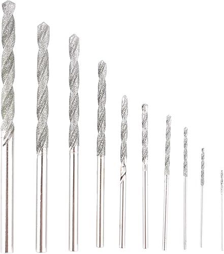 10Pcs Punta Diamantata Mini Punte da Trapano 0.8-4.0mm Punte da Trapano Strumenti di Foratura per Metallo Agata Pietre Preziose Perline Ciottoli Pendenti - Honorern