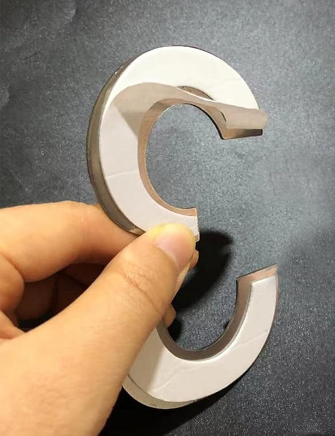 3in Numero casella di posta Numeri civici Nero Numero Numero di acciaio Numero civico esterno di acciaio in Solido Acciaio Inossidabile 304,adesivo 4in/10cm(3) - Honorern